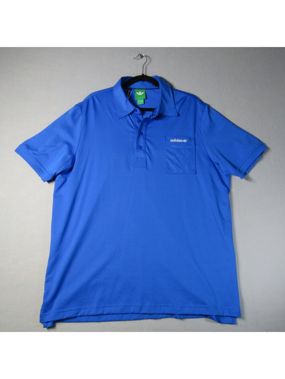 NWT Adidas S Pocket Polo Shirt Men's XL Bluebird